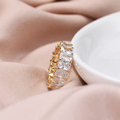 Cubic Zirconia Rings for Women - AllenCOCO 14K Gold Ring